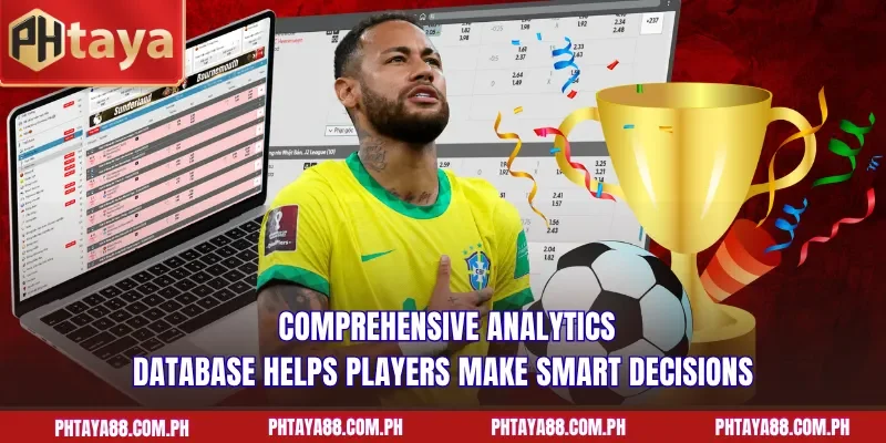  Comprehensive analytics database helps players make smart decisions