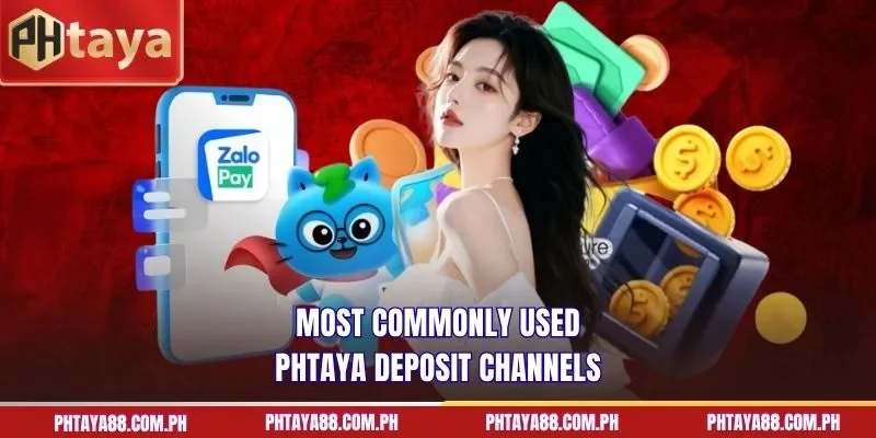 Most commonly used PHTAYA deposit channels