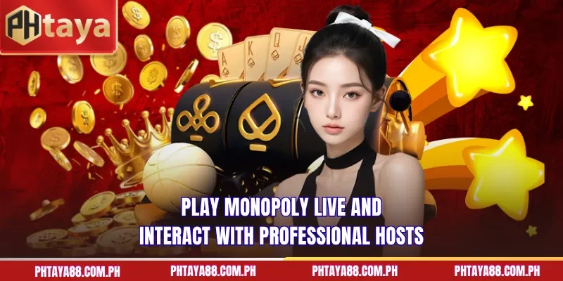 Play Monopoly Live and interact with professional hosts