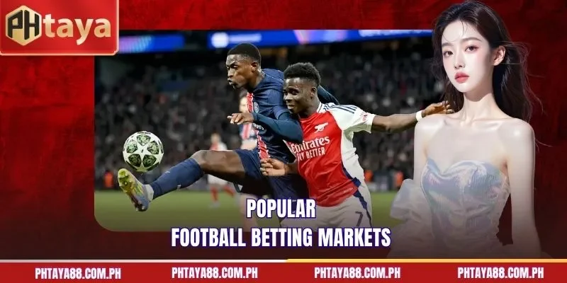 Popular football betting markets