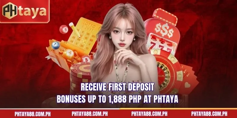 Receive first deposit bonuses up to 1,888 PHP at PHTAYA