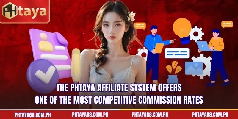 The PHTAYA affiliate system offers one of the most competitive commission rates