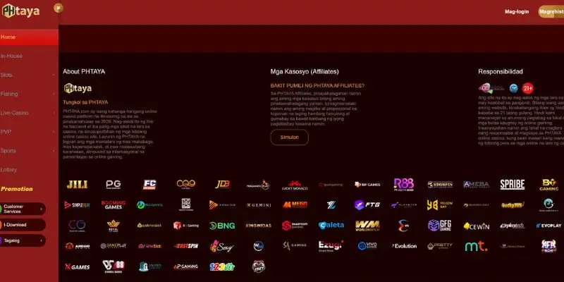 Software providers of phtaya